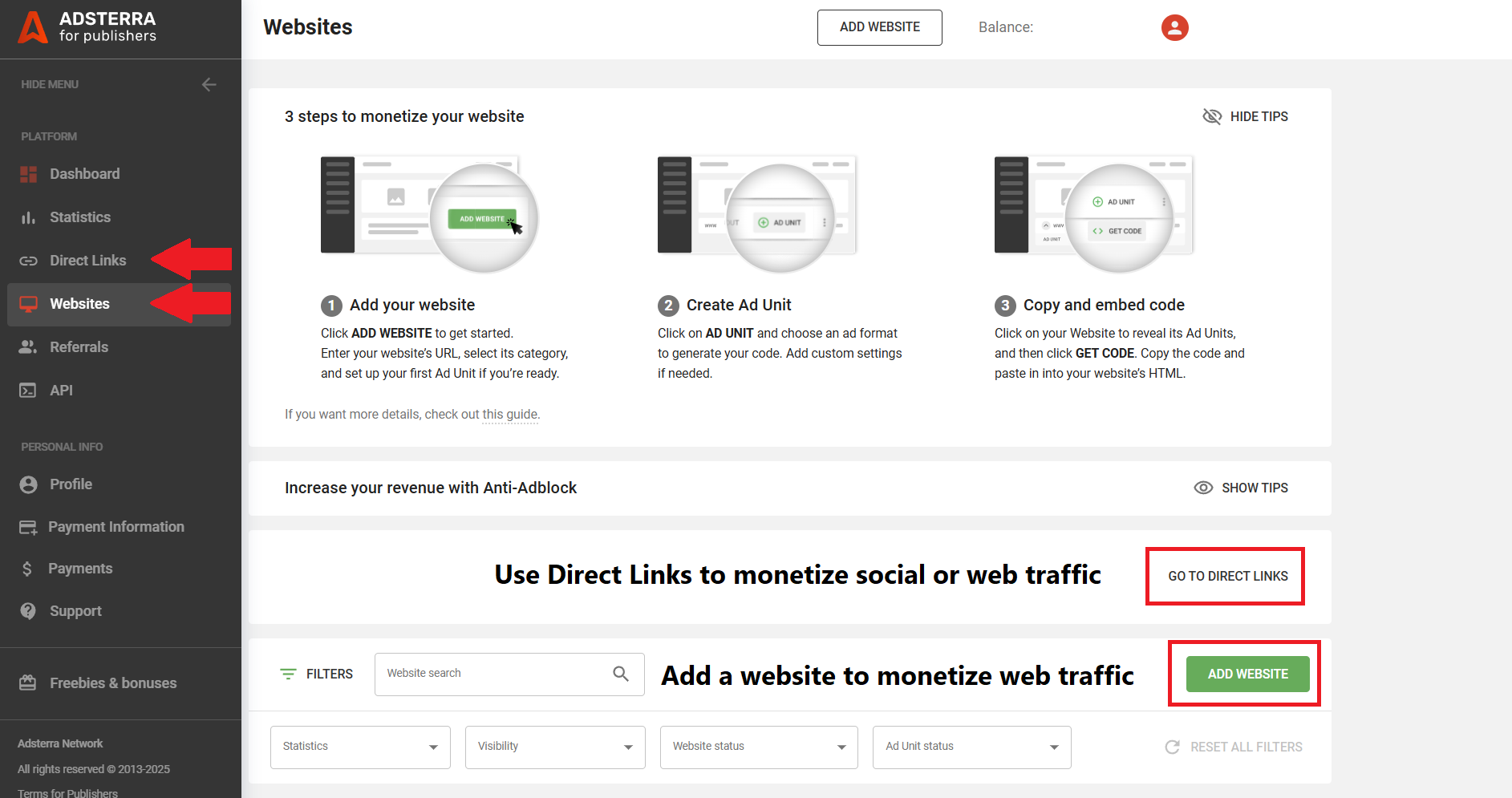 Adsterra Dashboard 2026 Complete Walkthrough For Beginners