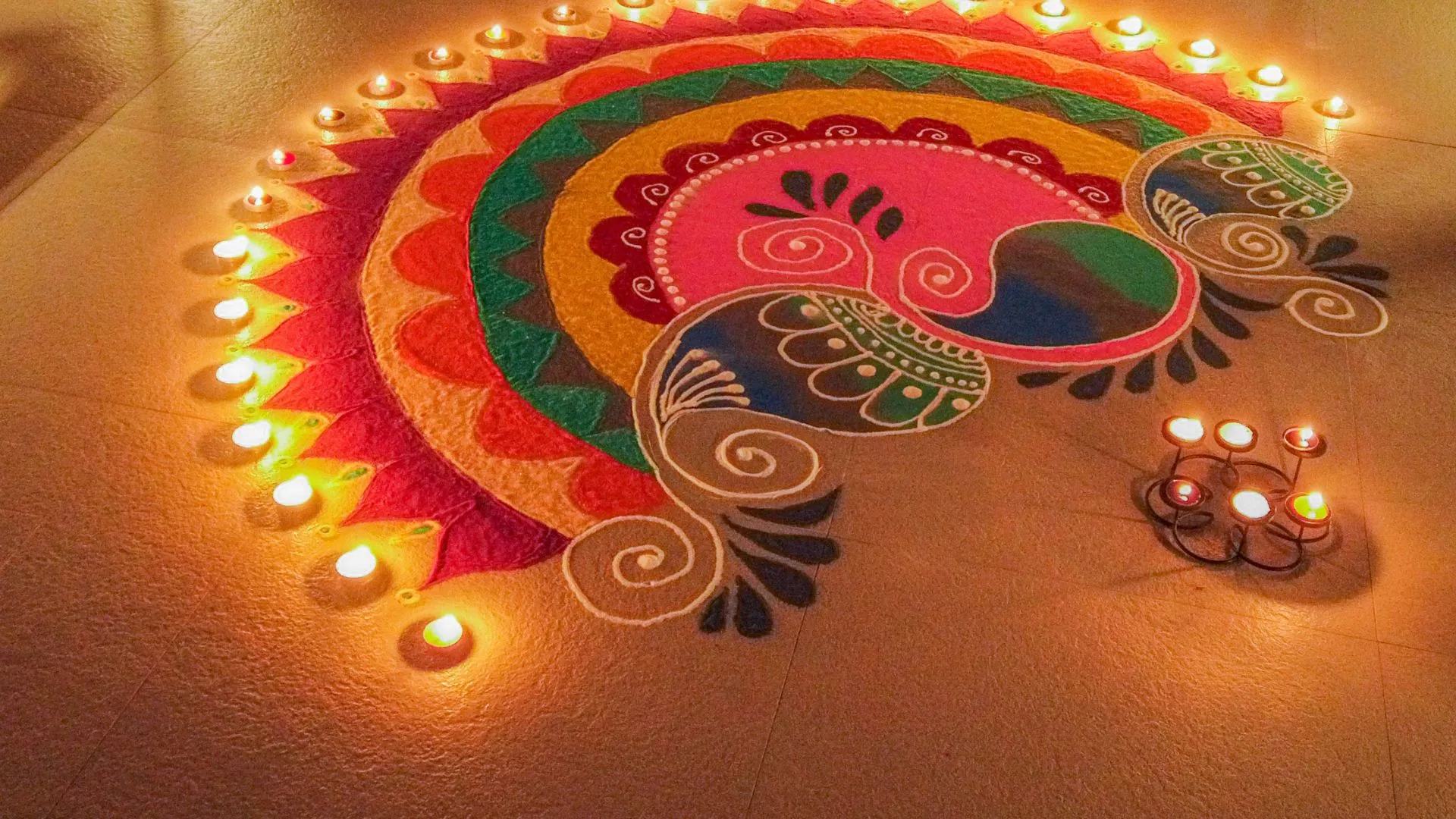 unique rangoli designs for your american home celebrate culture with colorful creativity