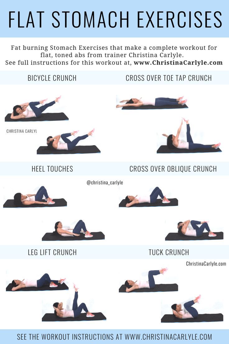 The Best Exercises For A Flat Stomach Get Toned Lose Belly Fat Fast